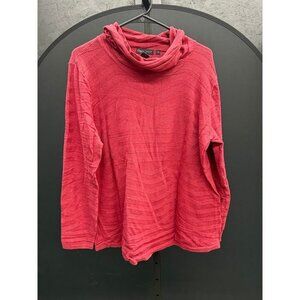 Nomadic Traders Maroon Red Pattern Cowl Pullover Sweater